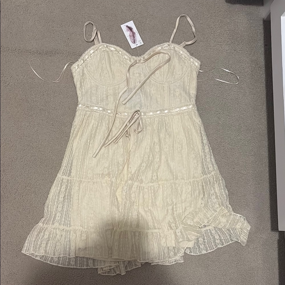 Charming Cream Dress